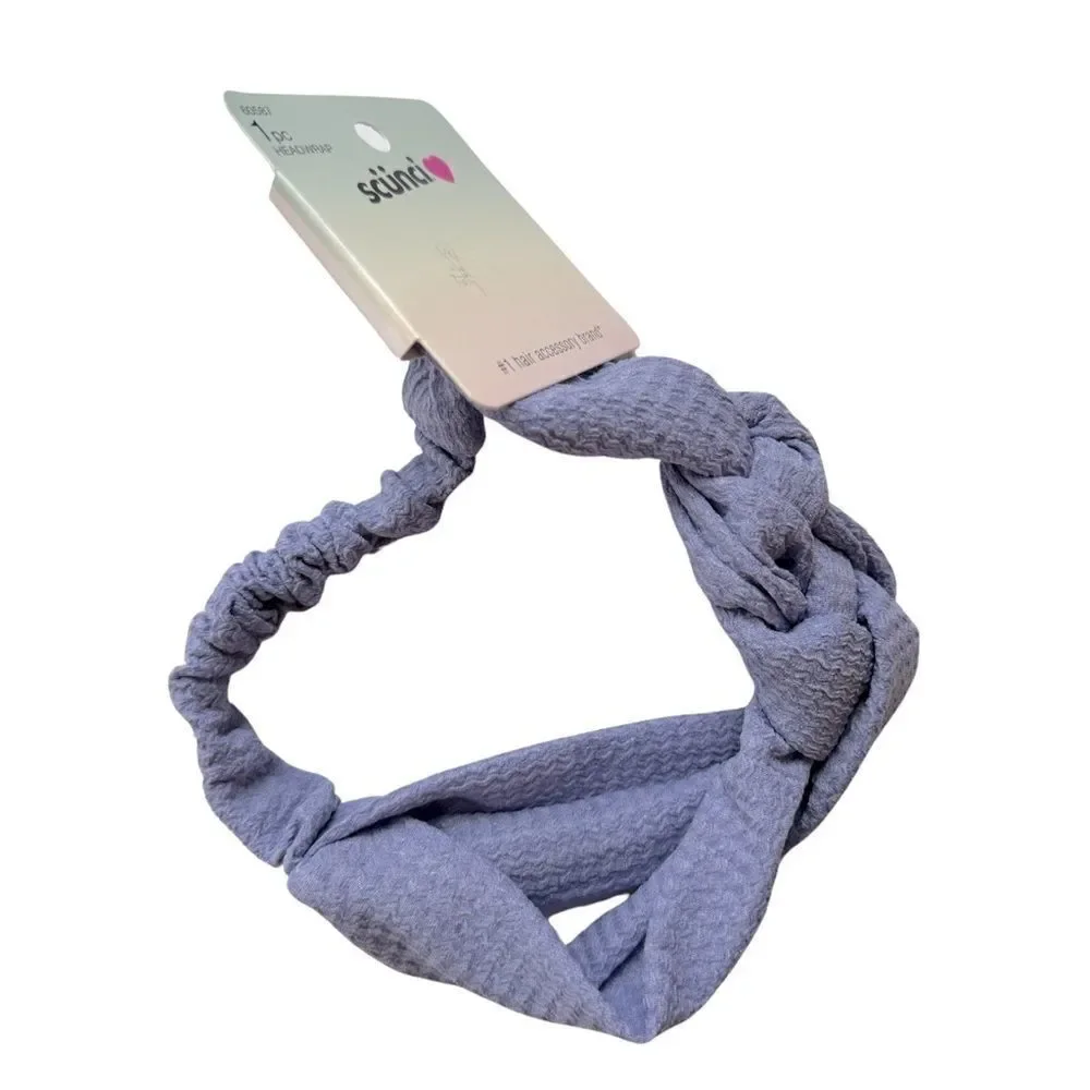 Scünci Sailor Knot Periwinkle Purple Headband NWT